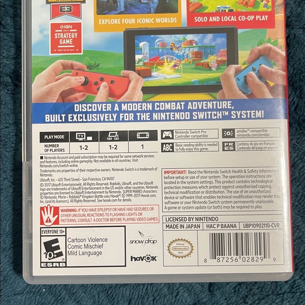 Nintendo Switch Mario + Rabbids Kingdom Battle - Picture 4 of 7